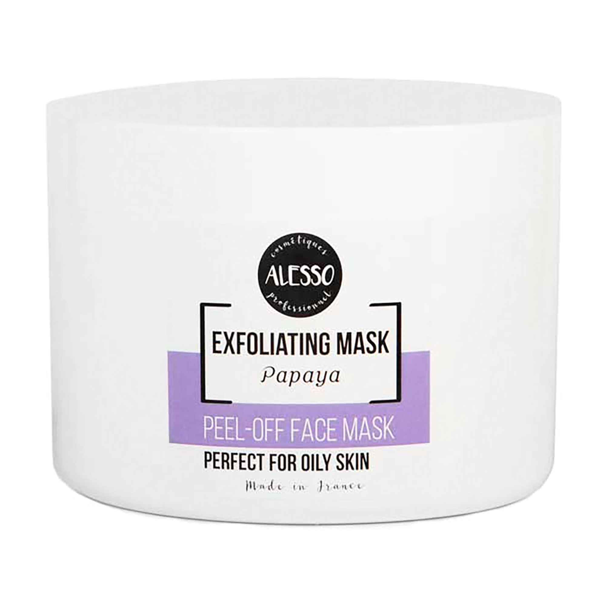 Альгінатна маска для обличчя Alesso Professionnel Alginate Peel-Off Face Mask Papaya глибоко очищувальна та відлущувальна, з папаєю, 200 г